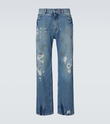 Distressed wide-leg jeans - Dolce&Gabbana - Modalova