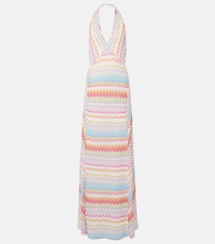 Zig Zag halterneck lamÃ© maxi dress - Missoni - Modalova