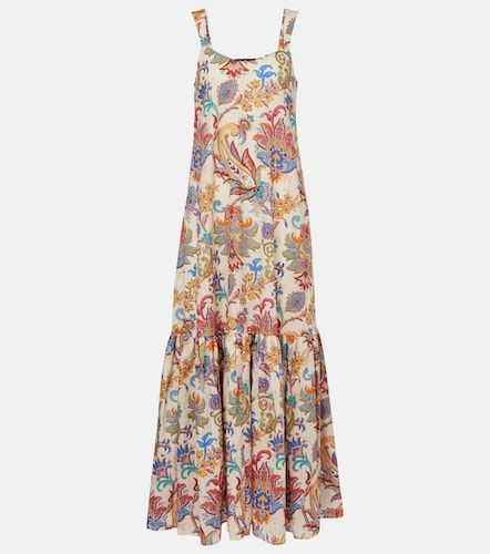 Vestido largo de algodón con paisley - Etro - Modalova
