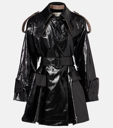 Belted double-breasted linen coat - Chloe - Modalova