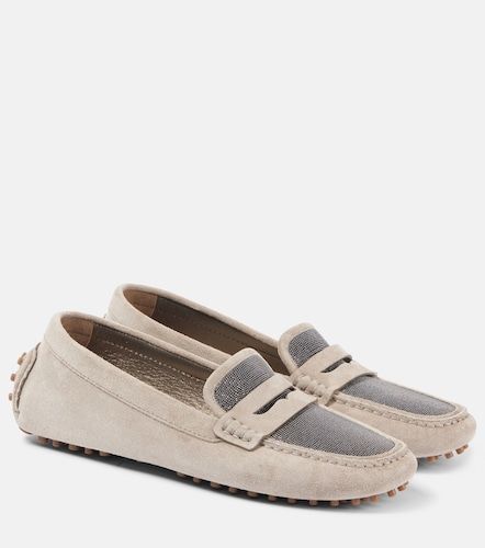 Mocassini in suede - Brunello Cucinelli - Modalova