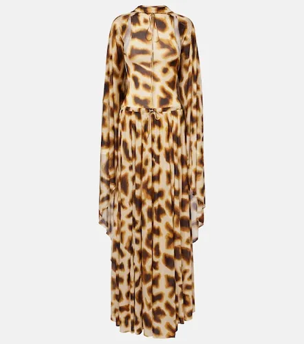 Printed draped caped gown - Christopher Esber - Modalova