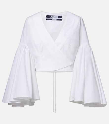 Top envolvente Paysan de popelín de algodón - Jacquemus - Modalova