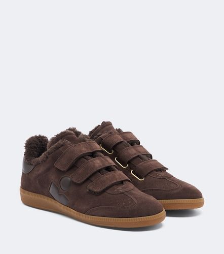 Sneakers Beth in suede con shearling - Isabel Marant - Modalova