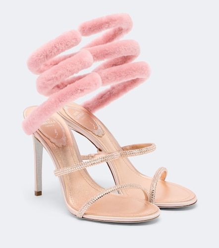 Sandali Cleo con shearling - Rene Caovilla - Modalova