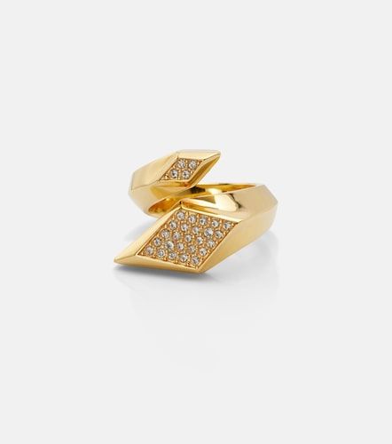 Versace Anello con cristalli - Versace - Modalova