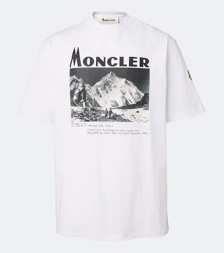 Logo printed cotton jersey T-shirt - Moncler - Modalova