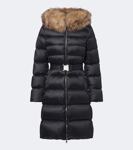 Leersies shearling-trimmed down coat - Moncler - Modalova