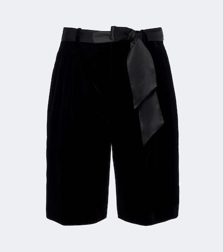 Bermuda-Shorts aus Samt mit Seide - Saint Laurent - Modalova