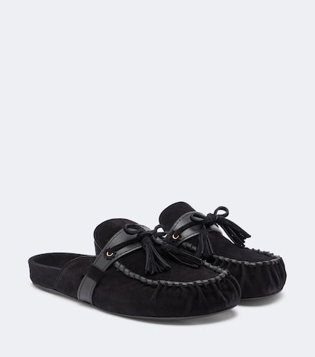 Malvin leather-trimmed suede mules - Isabel Marant - Modalova