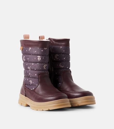 Botas de nieve de piel estampadas - Wheat - Modalova