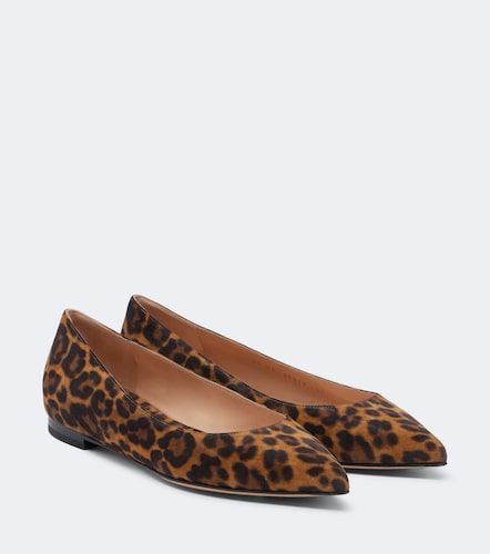 Ballerine Gianvito in suede leopardato - Gianvito Rossi - Modalova