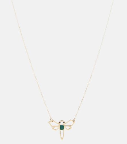 Libelula 9kt yellow necklace with emerald - Aliita - Modalova