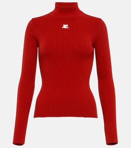 CourrÃ¨ges Ribbed-knit mockneck sweater - Courreges - Modalova