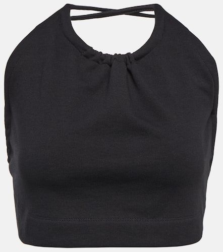 Halter-neck cotton top - Dries Van Noten - Modalova