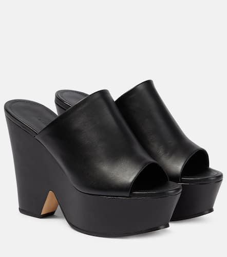 Leather platform mules - Victoria Beckham - Modalova