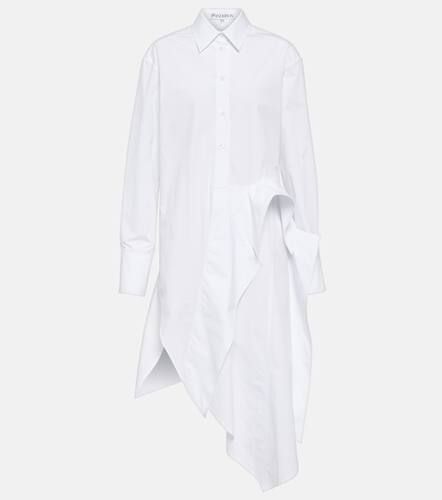 Deconstructed cotton poplin shirt dress - JW Anderson - Modalova