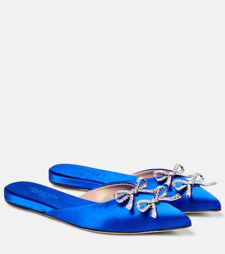 Embellished satin mules - Giambattista Valli - Modalova