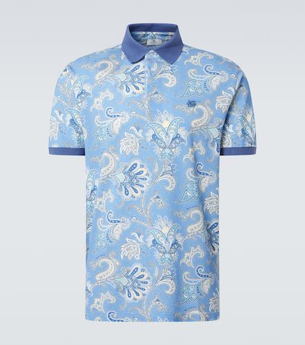 Polo de piqué de algodón con paisley - Etro - Modalova