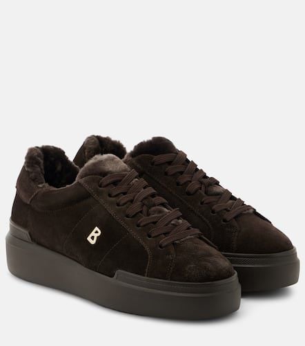 Hollywood shearling-trimmed suede sneakers - Bogner - Modalova