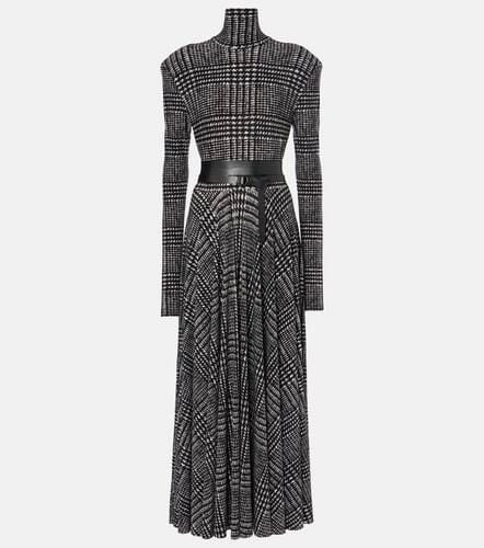 Belted checked midi dress - Norma Kamali - Modalova