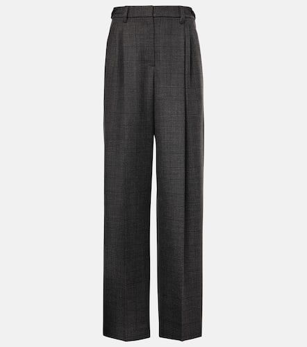 High-rise wool wide-leg pants - Brunello Cucinelli - Modalova