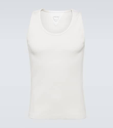 Ribbed-knit cotton-blend jersey tank top - Bottega Veneta - Modalova