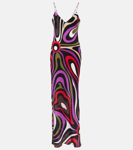 Marmo silk crÃªpe de chine maxi dress - Pucci - Modalova