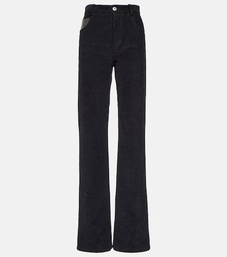 Pantalones rectos de pana de algodón - Bottega Veneta - Modalova
