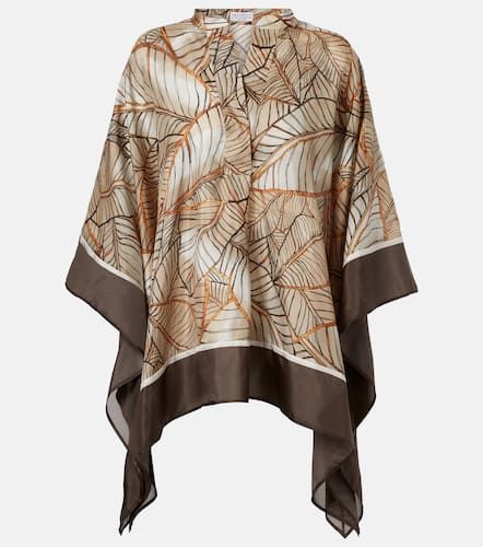 Printed silk shirt - Brunello Cucinelli - Modalova