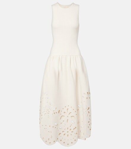 Vestido midi Rosaline con bordado inglés - Ulla Johnson - Modalova