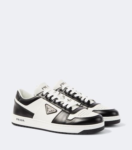 Prada Downtown leather sneakers - Prada - Modalova