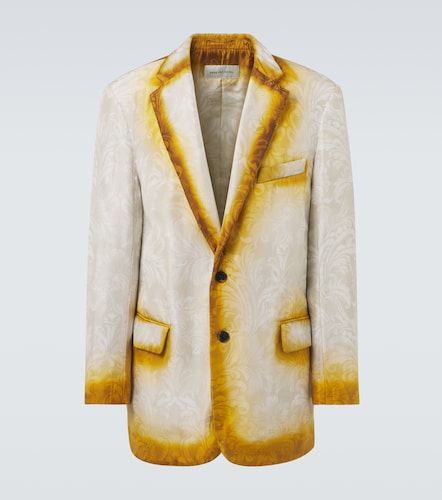 Blazer de seda jacquard - Dries Van Noten - Modalova