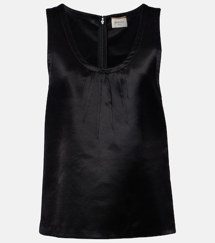 Top Cassandre de satén - Saint Laurent - Modalova