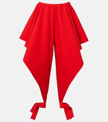 Alaïa Pantalones tapered de gabardina de algodón - Alaia - Modalova