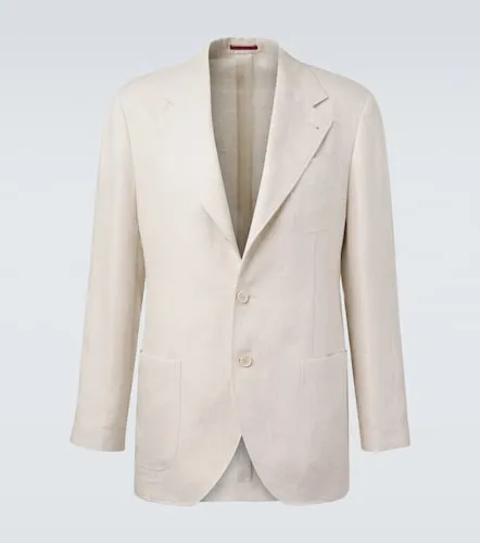 Blazer de botonadura simple de lino - Brunello Cucinelli - Modalova
