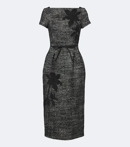 Besticktes Midikleid aus einem Wollgemisch - Erdem - Modalova
