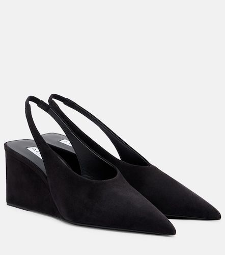 Cube 75 wedge slingback suede pumps - Alaia - Modalova