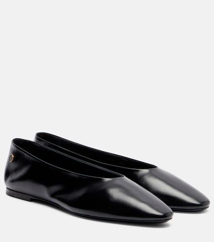 Sao leather ballet flats - Saint Laurent - Modalova