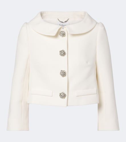 Bridal Brigitta cropped crepe jacket - Safiyaa - Modalova