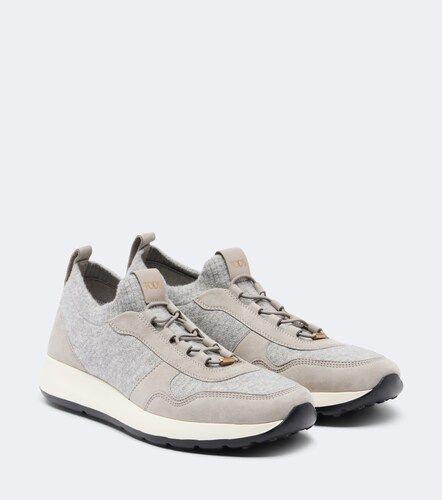 Tod's Runner suede-trimmed sneakers - Tod's - Modalova