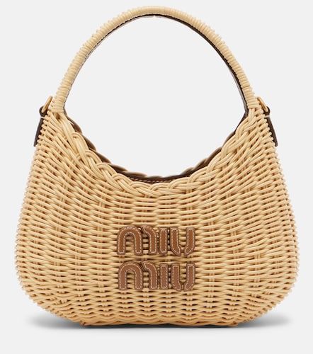 Wander wicker top-handle bag - Miu Miu - Modalova