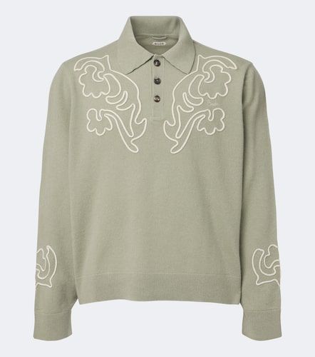 Blaze embroidered wool polo sweater - Bode - Modalova