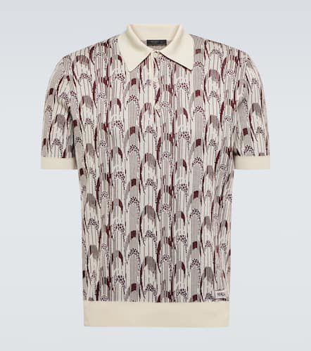 Knitted silk and cotton polo shirt - Prada - Modalova