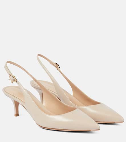 Ribbon Sling leather slingback pumps - Gianvito Rossi - Modalova