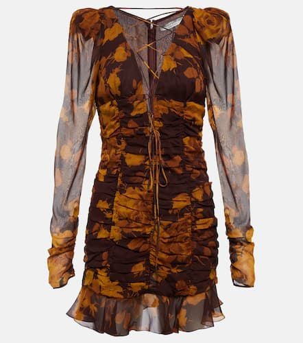 Floral silk georgette minidress - Alessandra Rich - Modalova