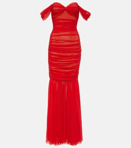 Walter off-shoulder mesh gown - Norma Kamali - Modalova