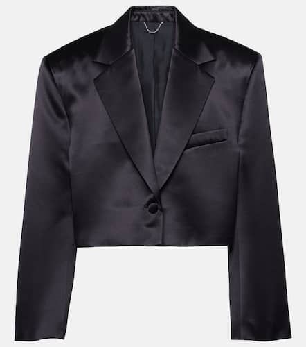 Cropped silk and wool blazer - Magda Butrym - Modalova