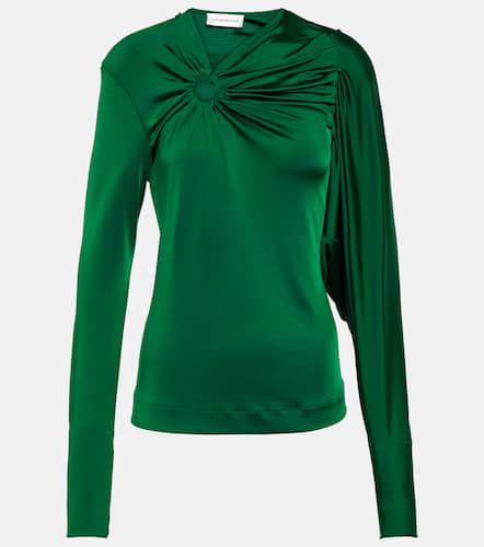 Gathered jersey top - Victoria Beckham - Modalova