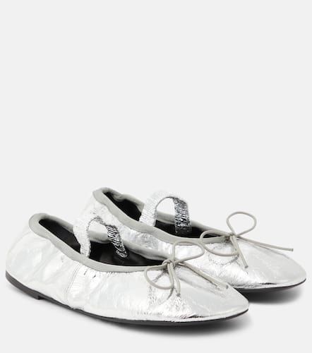 Metallic leather ballet flats - Proenza Schouler - Modalova